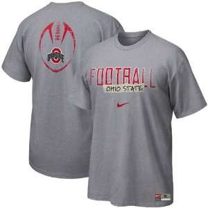  Nike Ohio State Buckeyes Ash Team Issue T shirt Sports 