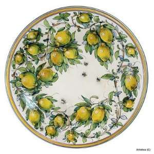  MAJOLICA Large wall plate/centerpiece (22D.) [#PT20/001 
