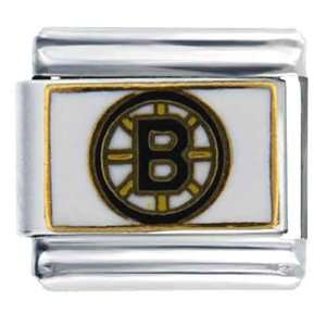  Nhl Boston Bruins Licensed Italian Charms Bracelet Link 