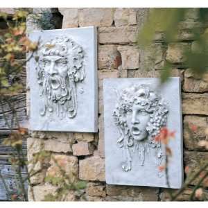   Italian style Home Garden Wall Sculptures Set of 2