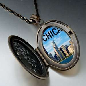  Chicago Photo Italian Pendant Necklace Pugster Jewelry