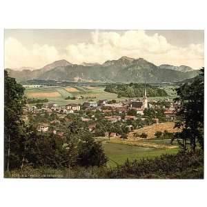  Photochrom Reprint of Prien on Chiemsee, Upper Bavaria 