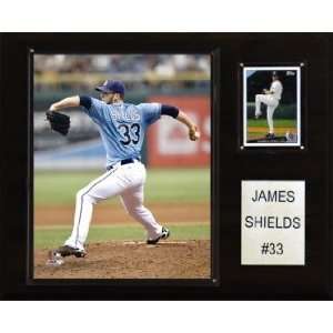  Tampa Bay Rays James Shields 12x15 Player Plaque Sports 