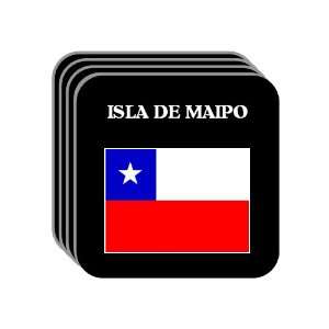  Chile   ISLA DE MAIPO Set of 4 Mini Mousepad Coasters 