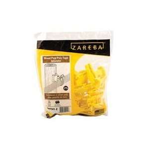 ZAREBA WOOD POST POLY TAPE INSULATOR, Color YELLOW; Units Per Package 
