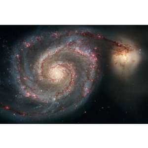  Whirlpool Galaxy, M51   24x36 Poster 