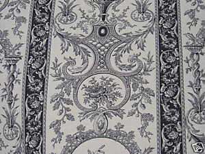 Twill Barkcloth Vintage Reproduction ~Toile Jolie  