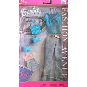  Barbie Fashion Avenue Clothes Jeans & Accessories (2002 