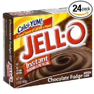 Jell O Instant Pudding & Pie Filling, Chocolate Fudge, 5.9 Ounce Boxes 