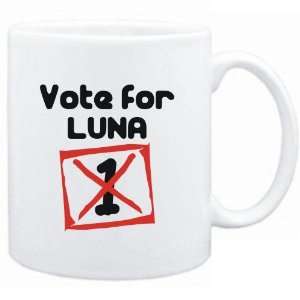  Mug White  Vote for Luna  Female Names Sports 