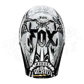 NEW Fox Racing Rampage DH MTB Full Face Bicycle Helmet   Black / White 