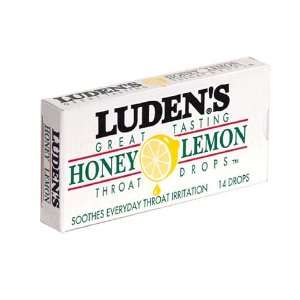  Ludens Throat Drops, Honey Lemon, Twelve 14 Drop Boxes 