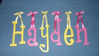 12 PERSONALIZED WALL LETTERS PAINTED CHILD ROOM DECOR  
