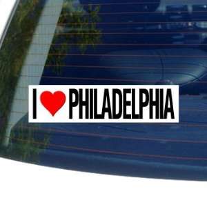  I Love Heart PHILADELPHIA   Window Bumper Sticker 