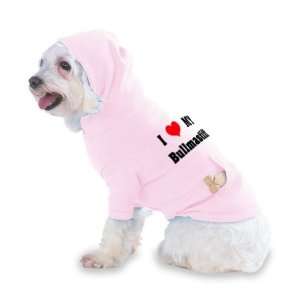  I Love/Heart Bullmastiff Hooded (Hoody) T Shirt with 