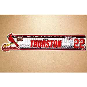  St. Louis Cardinals Joe Thurston 2009 Locker Nameplate 