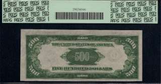KD 1934A $500 Five Hundred Dollar Bill G6037 PCGS Graded 55 Federal 