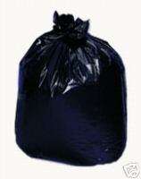 100 PC 45 Gallon Black LDPE Garbage Bag Trash Can Liner  