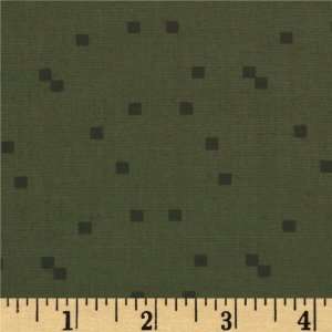   Cotton Poplin Squares Olive Fabric By The Yard Arts, Crafts & Sewing