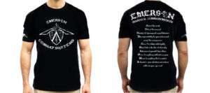 Emerson Knives Shirt   Warrior Commandments  