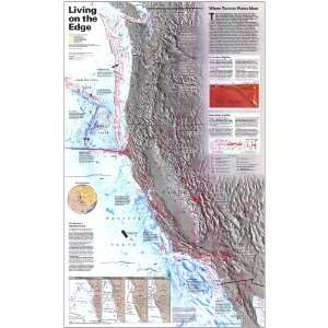  National Geographic Living on the Edge Map, Laminated 