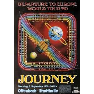  Journey   Departure 1980   CONCERT   POSTER from GERMANY 