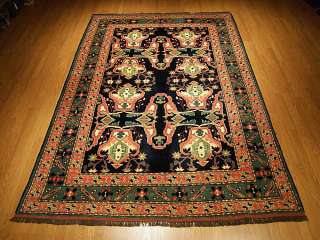 This is a Hand woven Elegant 6.5 x 10 Kazak Rug, Woven In Pakistan By 