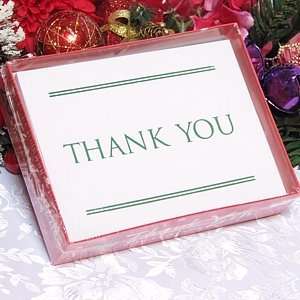  Green Foil Stamped Thank You Notes   Style #10 Everything 