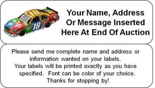 90 Kyle Busch 2011 M & M New Address or Message Labels  
