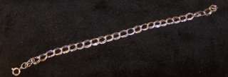 Double Large Curb Chain Sterling Bracelet  