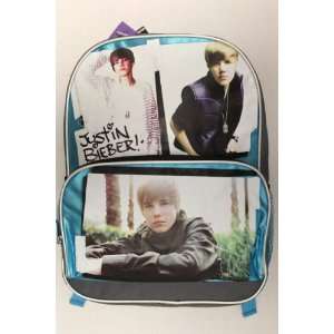 Justin Bieber Large School Backpack   WHITE