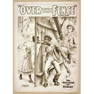  Poster Over the fence by Owen Davis. 1899
