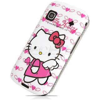PINK & WHITE HELLO KITTY ANGEL WINGS HARD BACK CASE FOR SAMSUNG GALAXY 