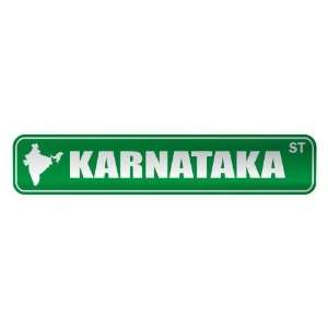 KARNATAKA ST  STREET SIGN CITY INDIA 