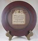 Country He Who Kneels Before God Burg Brown Black Wooden Plate items 