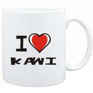 Mug White I love Kawi  Languages