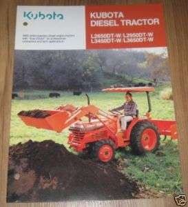 Kubota L2650DT W   3650DT Diesel Tractor Sales Brochure  