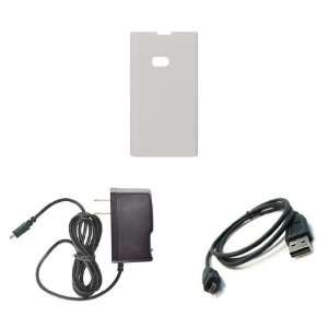   Skin Case Cover + ATOM LED Keychain Light + Micro USB Data Cable