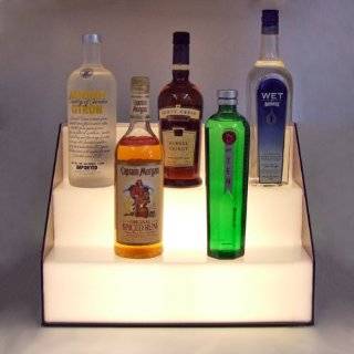   Tier Lighted Liquor Bottle Display Shelf 30 Wide