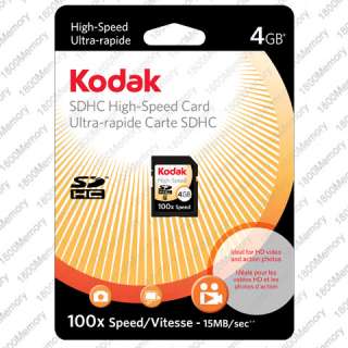 GENUINE Kodak 4GB High Speed SDHC SD Memory Card 4G  