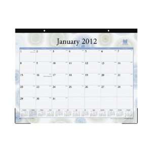  Blue Sky Designer 2012 Monthly Desk Pad Calendar 