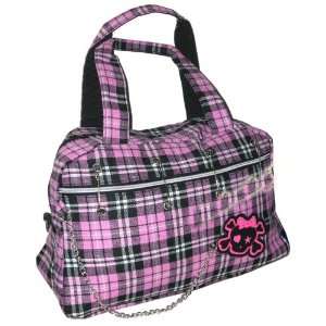  Large Safety Pin Design Punk Pink Duffle Bag Sports 