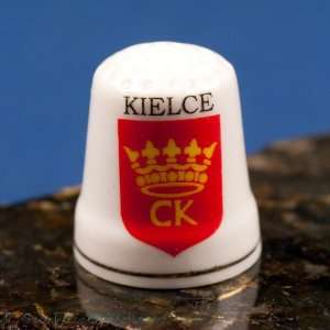  Ceramic Thimble   Kielce City Crest