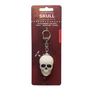  Kikkerland KRL18TC Skull LED Keychain with Sound