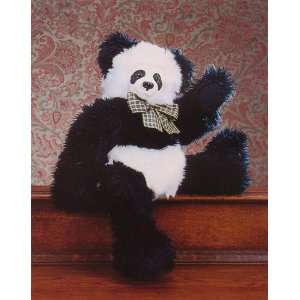   PLUSH PANDA WITH RESIN FACE TIANZI by KIMBERLY HUNT Toys & Games