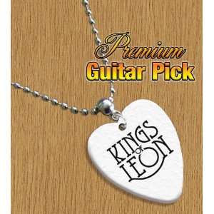  Kings of Leon Chain / Necklace Bass Guitar Pick Both Sides 