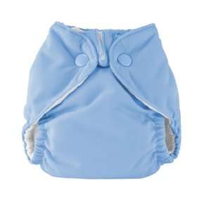 Kissas Neutral Inside Neutral Inside All In One Diaper, Lagoon Blue 