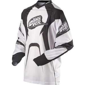  ANSWER RACING ALPHA AIR JERSEY WHITE/BLACK MD Sports 