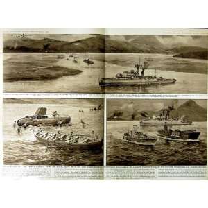  1951 ROYAL NAVY SHIPS KOREA WAR CARDIGAN BAY MIG 15 JET 