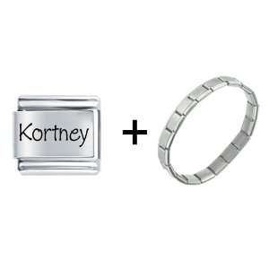 Pugster Name Kortney Italian Charm Pugster Jewelry